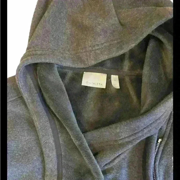 Athleta Hoodie full zip fleece lining with pockets size Small - Picture 3 of 4